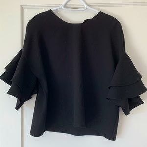 Zara shirt with sculpted sleeves size M